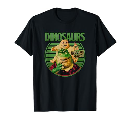 Dinosaurs Not The Mama! Baby & Earl Sinclair Big Retro Logo T-Shirt von Dinosaurs