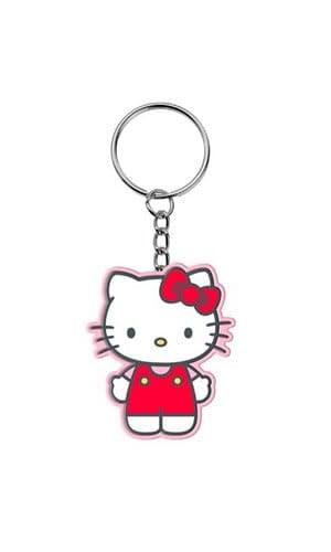 Dinotoys Sanrio Schlüßelanhänger Kompatibel für Hello Kitty oder Kuromi 2D Keychain aus PVC mit Schlüsselring, 4er Pack, Geschenk für Kinder und Erwachsene (Zufälliges Modell (1 Stück)) von Dinotoys