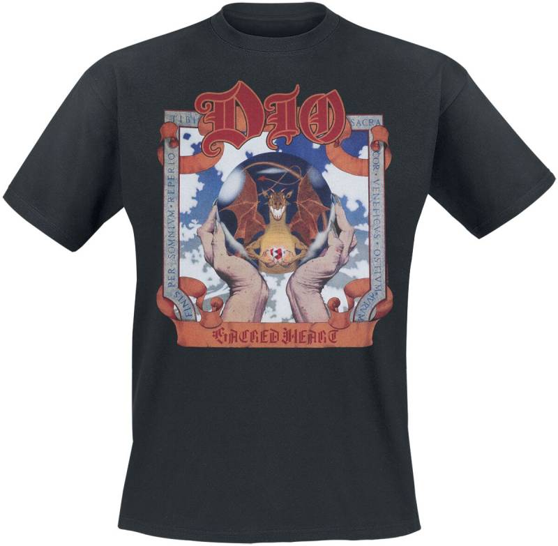 Dio T-Shirt - Sacred Heart Cover - S bis 4XL - für Männer - Größe 4XL - schwarz  - Lizenziertes Merchandise! von Dio