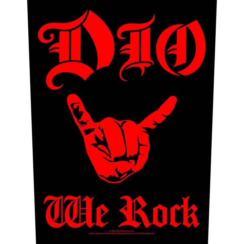 Dio We rock Backpatch multicolor Dio We rock Backpatch multicolor von Dio
