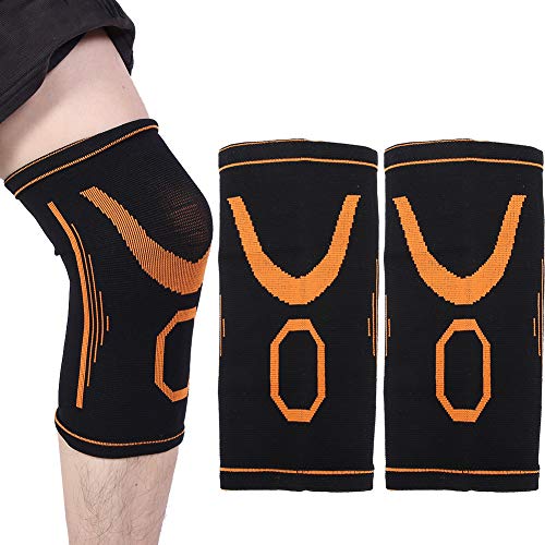 2 Stück Knieschützer Kinder Nylon Soft Knieschützer Warmhalten Elastische Atmungsaktive Kniebandage Knieschützer Kompressions-Kniebandage für Roller Laufen Fußball(01) von Dioche