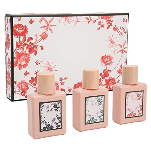 3-teiliges Damen-Parfüm-Set, Langlebiges Blumenduftspray mit Aluminiumdüse für den Täglichen Gebrauch von Dioche