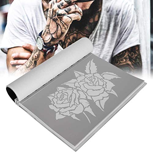 30PCS Temporäre Tattoo Schablone Wiederverwendbare Tattoo Airbrush Vorlagen Tattoo Zubehör Werkzeuge Tattoo Kunst Vorlage Papier Übergroße Muster von Dioche