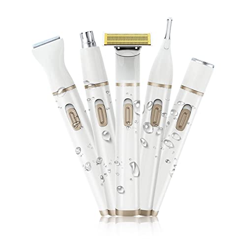5-in-1-Elektrorasierer für Frauen Geringer Schmerzloser Körper-Haarentfernungs-Geräusch-Körper-Epilierer Damen-Rasierer-Set für Gesicht Nase Haare Augenbrauen Ganzen Körper von Dioche
