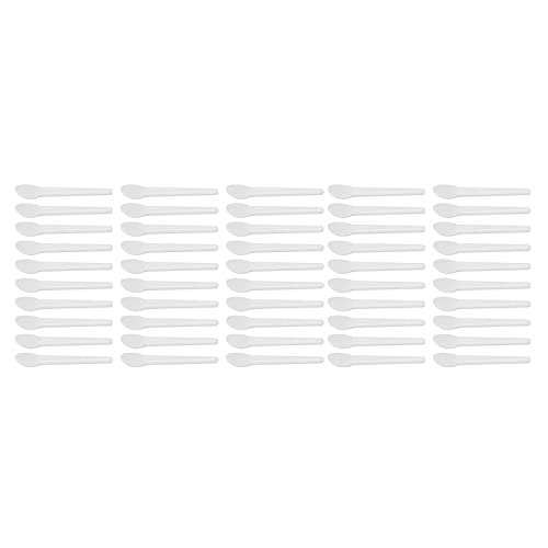 50 Stück Kosmetischer Cremespatel Kleiner Kleiner Löffel in Form eines Waschbaren Augencremespatels für Creme Lotionen Feuchtigkeitscremes von Dioche