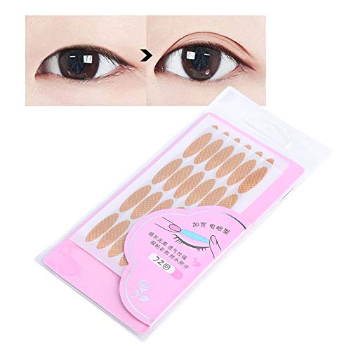 Augenlid Band für Kapuzen Augen Lifter 72 Paare Unsichtbares Doppel-Augenlid-Band-Make-up-Sets Augenlid-Aufkleber-Make-up-Tool (halbe Runde Form) von Dioche