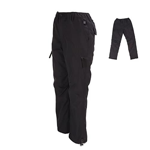 Dioche Beheizte Hose für Männer und Frauen, Legginghose USB-Elektroheizung 3 Stufen Verstellbare Elastische Taille Regenfeste Beheizbare Hose für Outdoor-Kletterangeln (L) von Dioche