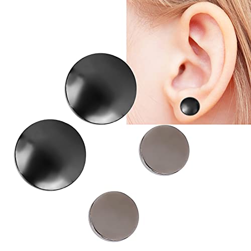 Bio Magnetic Healthcare Ohrringe Magnet Abnehmen Ohrstecker Akupunkturpunkte Stimulation Gewichtsverlust Non Piercing Ohrclips Ohrstecker Magnetische Ohrringe für Männer Frauen(schwarze Folie) von Dioche