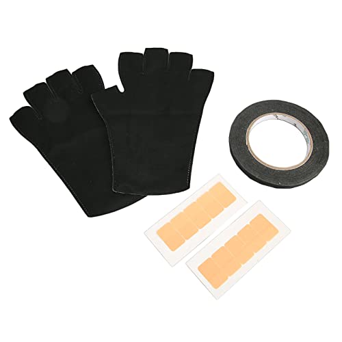 UV-Handschuh für Gel-Nagellampe, Maniküre-Handschuh, Fingerlos, mit Abziehbildern, Hautpflege, Weich, Atmungsaktiv, Bequem, UV-Schutzhandschuhe von Dioche