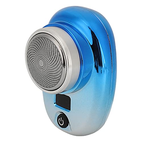 Elektrischer Bartschneider Kabellos Mini-LED-Display Wasserdichter Bartschneider für Männer Detailpflege USB Wiederaufladbar (Blauer silberner Farbverlauf) von Dioche