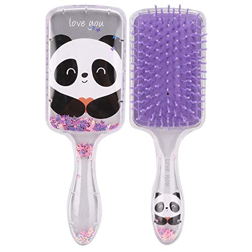 Haarbürsten, Kinder Cartoon Pailletten Gasbag Friseur Kamm, Kopf Kopfhaut Massage Kamm Styling Tool, Massagen Kopfhaut Antistatisches Haar Detangle für alle Arten(Grauer Panda) von Dioche