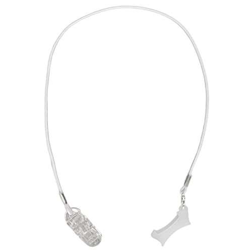 Hörgeräte-Clip Lanyard Hörverstärker Clip Kabelhalter Seil für Senioren Kinder Weiße Kordel (Monaural) von Dioche