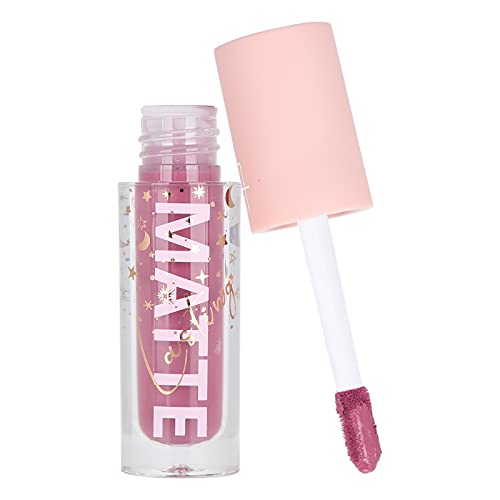 Matter Lipgloss Hochpigmentierter Matter Nicht Klebriger Lippenstift für Frauen Wasserdicht kein Verblassen Langlebiger Lipgloss für Frauen Flüssiger Lippenstift(2#) von Dioche