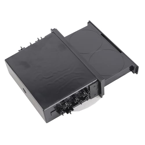 Multifunktional 2-in-1-Auto-Radio-Aufbewahrungsbox mit Zwei Schicht Schwarzer Becher-Halter Universal 1Din ABS-Material Zum Sammeln Kleiner Gegenstände und Organisation Ihres Fahrzeugs von Dioche