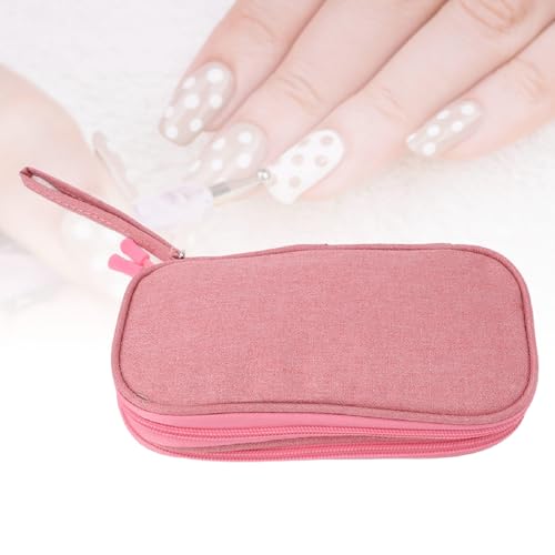 Nagelbohrer-Haltertasche mit Mehreren Schichten und Netztaschen, Wasserabweisende Nagelbohrer-Organizer-Tasche für Schleifmaschine, Tragbare Nagelbohrer-Tragetasche von Dioche