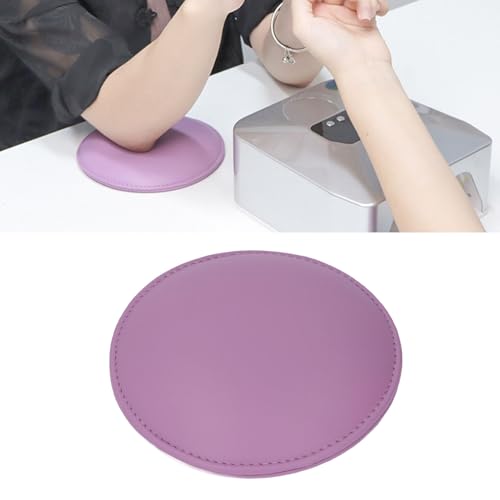 Nail Tech Ellenbogenkissen, Memory-Schaum-Kissen mit PU-Leder, Bequemes Stützhandkissen für die Maniküre, Durchdachte für Nail-Art-Techniker oder Freunde (PURPLE) von Dioche