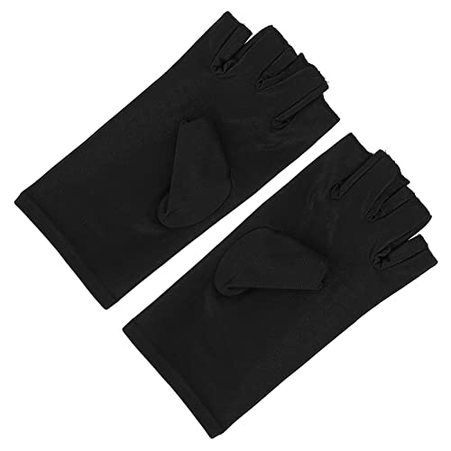 Dioche UV-Handschuh für Nagellampe Professionelle Faser Baumwolle Anti-UV- Nail Art UV-Schutzhandschuhe Maniküre-Werkzeug von UV-Schäden Sonnenbrand Zuhause Im Freien von Dioche
