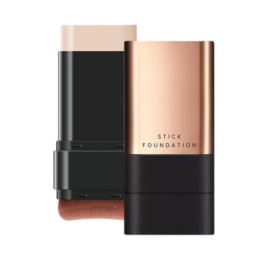 2 in 1 Luxury Anti-Wrinkle Foudation Stick, 2025 Korean Hydrating Lightweight Foundation Stick with Brush, Full Coverage Foundation Stick, Double Head Foundation Make-Up Stick for Women (20g) von Dioeazh