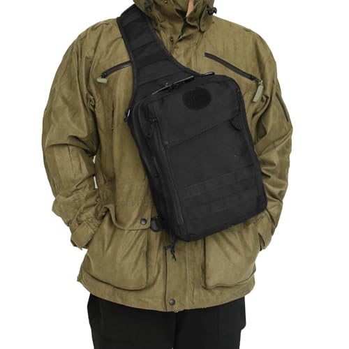 Dioeazh Herren Umhängetasche - Tragbare Wasserdichte Schultertasche | Persönliche Ausrüstung Für Radfahren Arbeit Pendeln Angeln Abenteuer Wandern Reiten von Dioeazh