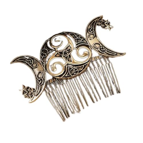 Auffälliger Mond-Haarschmuck mit hohlen Designs, bequeme Haarteile für den Alltag und besondere Anlässe von Diogeynu