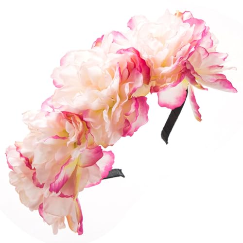 Braut-Stirnbänder, Blumen-Haarbänder, Blumen-Girlanden, Krone, Haarkranz, Brautblumenkrone für Hochzeit von Diogeynu