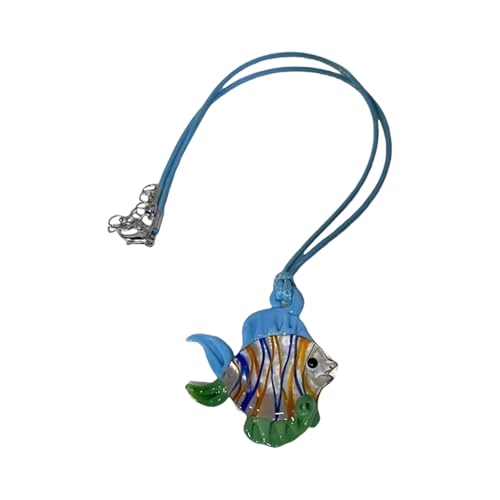 Diogeynu Multifunktionale Fisch-Halskette, verstellbare Kette, eleganter Anhänger, geeignet für modische Liebhaber von Diogeynu