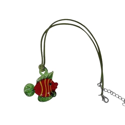 Diogeynu Multifunktionale Fisch-Halskette, verstellbare Kette, eleganter Anhänger, geeignet für modische Liebhaber von Diogeynu