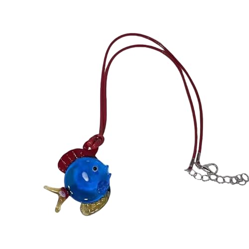 Diogeynu Multifunktionale Fisch-Halskette, verstellbare Kette, eleganter Anhänger, geeignet für modische Liebhaber von Diogeynu