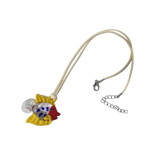 Diogeynu Multifunktionale Fisch-Halskette, verstellbare Kette, eleganter Anhänger, geeignet für modische Liebhaber von Diogeynu