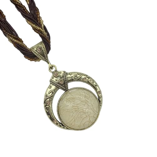 Diogeynu Nature Inspire Styles Halskette mit unverwechselbaren Perlen-Designs, geeignet für Musikfestivals und Freizeitveranstaltungen, jugendliche Stile von Diogeynu