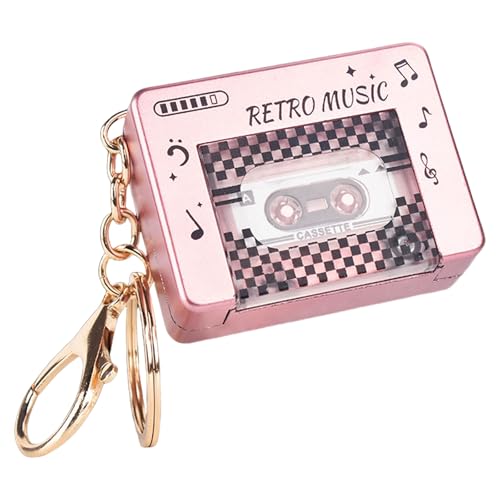 Diogeynu Nostalgischer Schlüsselanhänger in Radio-Form, aus stabilen Acryl-Materialien, für Retro-Enthusiasten und kreative Sucher, auffälliger Schlüsselanhänger von Diogeynu