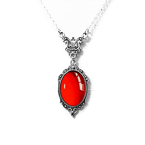 Diogeynu Ovaler Anhänger Halskette Gothic Quarz Anhänger Halskette Schlüsselbein Kette Schmetterling Choker Jahrestag Ornament Quarz Anhänger für Frauen von Diogeynu