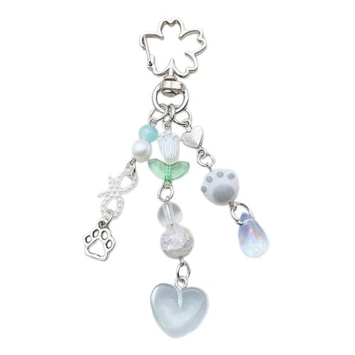 Diogeynu Schlüsselanhänger mit Kralle, Herz, Blume, Tasche, Telefon, Anhänger, Damen, Rucksack, Handtasche, Charm, schöne Dekoration Diogeynu Schlüsselanhänger mit Kralle, Herz, Blume, Tasche, Telefon, Anhänger, Damen, Rucksack, Handtasche, Charm, schöne Dekoration von Diogeynu