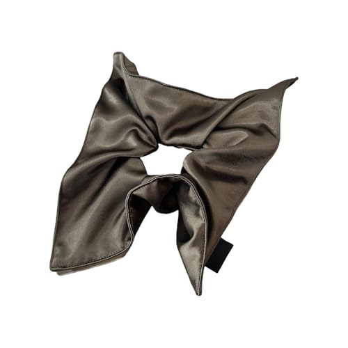 Geraffte Haargummis, dick, übergroß, elegant, Pferdeschwanz-Halter, Seide, quadratischer Schal, Haargummi von Diogeynu