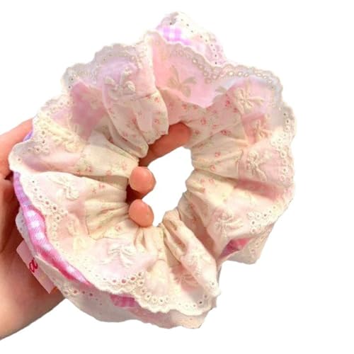 Haargummis aus Spitze, starker Halt, Blumenmuster, Kostüm, Spitzen-Haargummi, Haarschmuck von Diogeynu