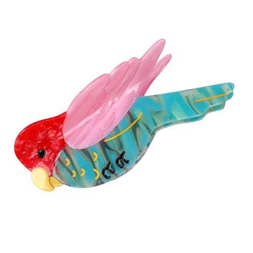 Haarschmuck mit Vogelmotiv, leicht, Acetat, groß, geeignet für Dutt-Frisuren, den täglichen Gebrauch, besondere Anlässe, Geschenk, Cartoon-Haar-Accessoires von Diogeynu