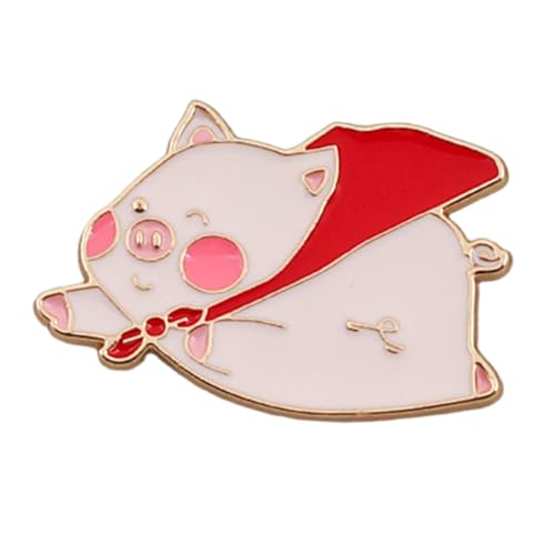 Modische Charm-Brosche in Tierform, modische fliegende Schweine-Brosche, Tierabzeichen, Geschenk für Jugendliche und Kinder, Cartoon-Schmuck, Einheitsgröße, Wie beschrieben von Diogeynu