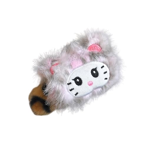 Plüsch-Haarspange mit Cartoon-Leopardenmuster, weich und bequem, einzigartige Haarverzierung für modische Frauen von Diogeynu