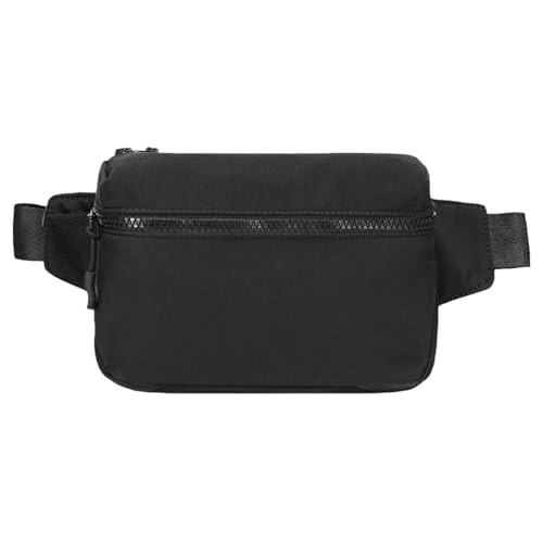 Reflektierende Gürteltasche für Herren, Camping, langlebig, leicht, Oberschenkeltasche für Sportbegeisterte, Haltbarkeit, Outdoor, Wandern, Schultertasche, Schwarz von Diogeynu