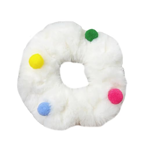 Schöne Plüsch-Fliege Haargummis für Frauen und Mädchen, süßes pelziges Haargummi, Pferdeschwanz-Halter, Haarform-Zubehör, Haarschmuck von Diogeynu