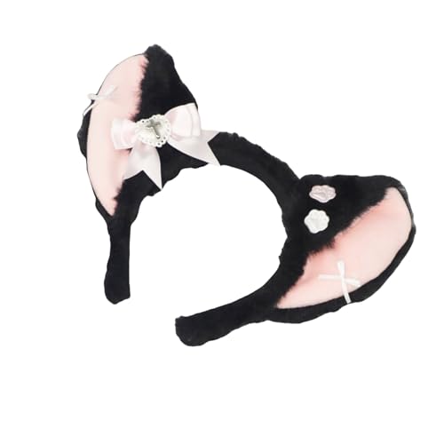 Weiche Tierohren, Stirnbänder, gefaltete Katzen- und Hundeohren, verstellbarer Haarreif für Halloween, Weihnachten und Geburtstage von Diogeynu