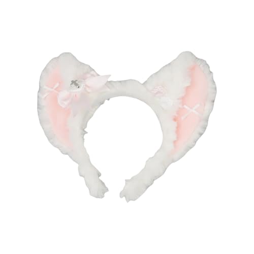 Weiche Tierohren, Stirnbänder, gefaltete Katzen- und Hundeohren, verstellbarer Haarreif für Halloween, Weihnachten und Geburtstage von Diogeynu