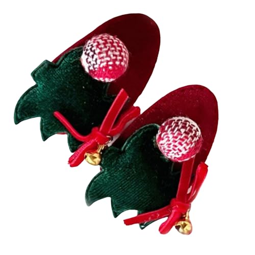 Weihnachts-Haarspange, 2000er-Jahre-Trend, Seitenclip, pelziger Weihnachtsbaum, süßer Weihnachtsbaum, Figur, realistische Foto-Requisiten von Diogeynu