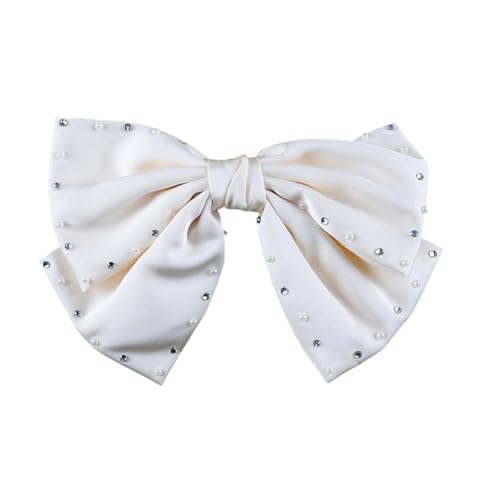 Zarte Perlen-Haarspange, glitzernde Schleife, Haarnadel, Junggesellinnenabschied, Prinzessinnen-Haarschmuck, Kopfschmuck Zarte Perlen-Haarspange, glitzernde Schleife, Haarnadel, Junggesellinnenabschied, Prinzessinnen-Haarschmuck, Kopfschmuck von Diogeynu