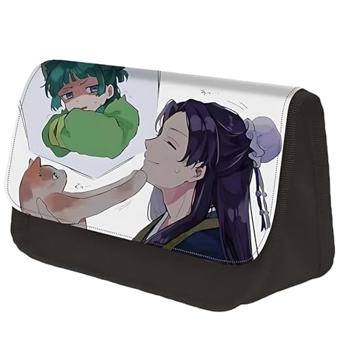 Diohauxi Maomao Federtasche Jinshi Double Layer Federtasche Dreieckige Kreativtasche Anime Bedruckte Schreibwaren Taschen von Diohauxi