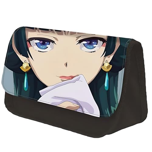 Diohauxi Maomao Federtasche Jinshi Double Layer Federtasche Dreieckige Kreativtasche Anime Bedruckte Schreibwaren Taschen von Diohauxi