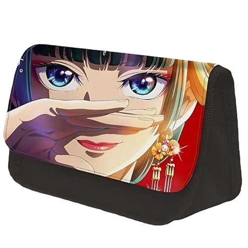 Diohauxi Maomao Federtasche Jinshi Double Layer Federtasche Dreieckige Kreativtasche Anime Bedruckte Schreibwaren Taschen von Diohauxi
