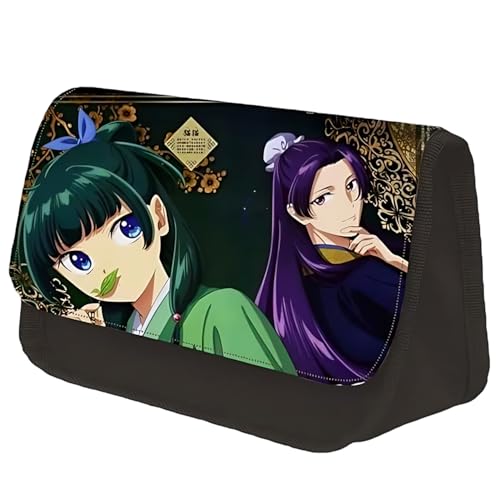 Diohauxi Maomao Federtasche Jinshi Double Layer Federtasche Dreieckige Kreativtasche Anime Bedruckte Schreibwaren Taschen von Diohauxi