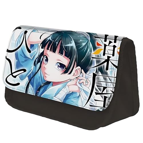 Diohauxi Maomao Federtasche Jinshi Double Layer Federtasche Dreieckige Kreativtasche Anime Bedruckte Schreibwaren Taschen von Diohauxi