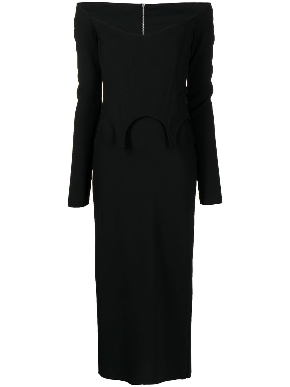 Dion Lee Langes Kleid - Schwarz von Dion Lee